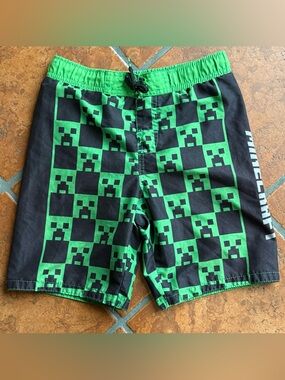 Minecraft Boys Swim Trunks Size 8